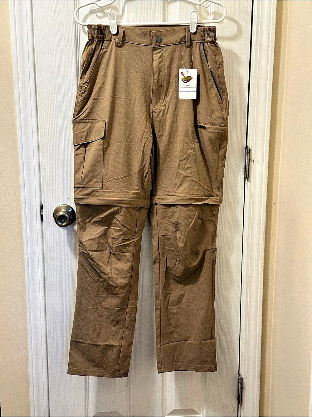 UPF50+ + Convertible Cargo Pants Brown Waist 32 NWT